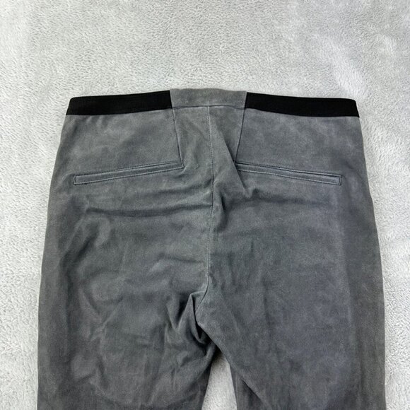 Helmut Lang Light Grey Lambskin Leather Pants Women’s Size 8 US - Picture 2 of 11